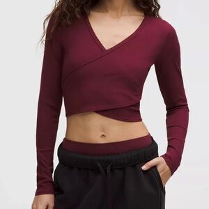 NWOT Lululemon Wrap Front Top *Heart